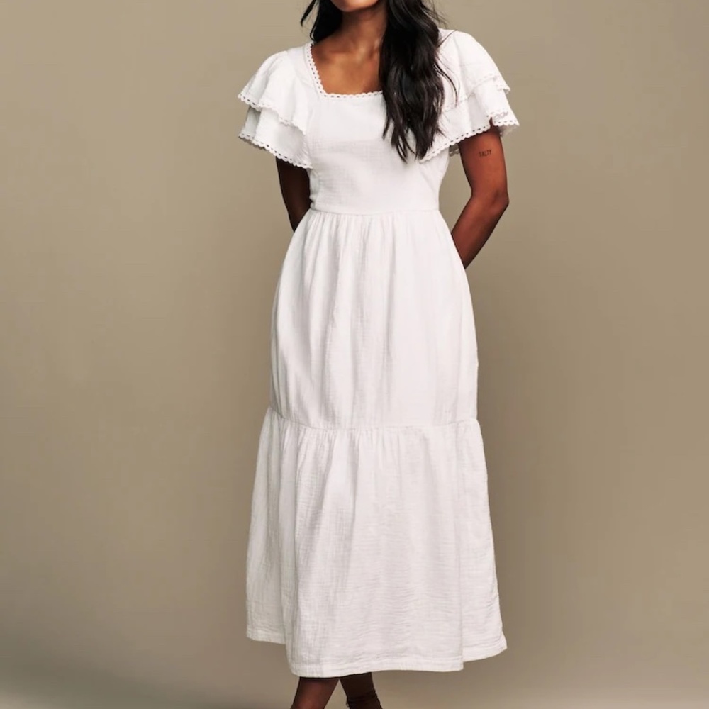 BNWT Laura Ashley white dress